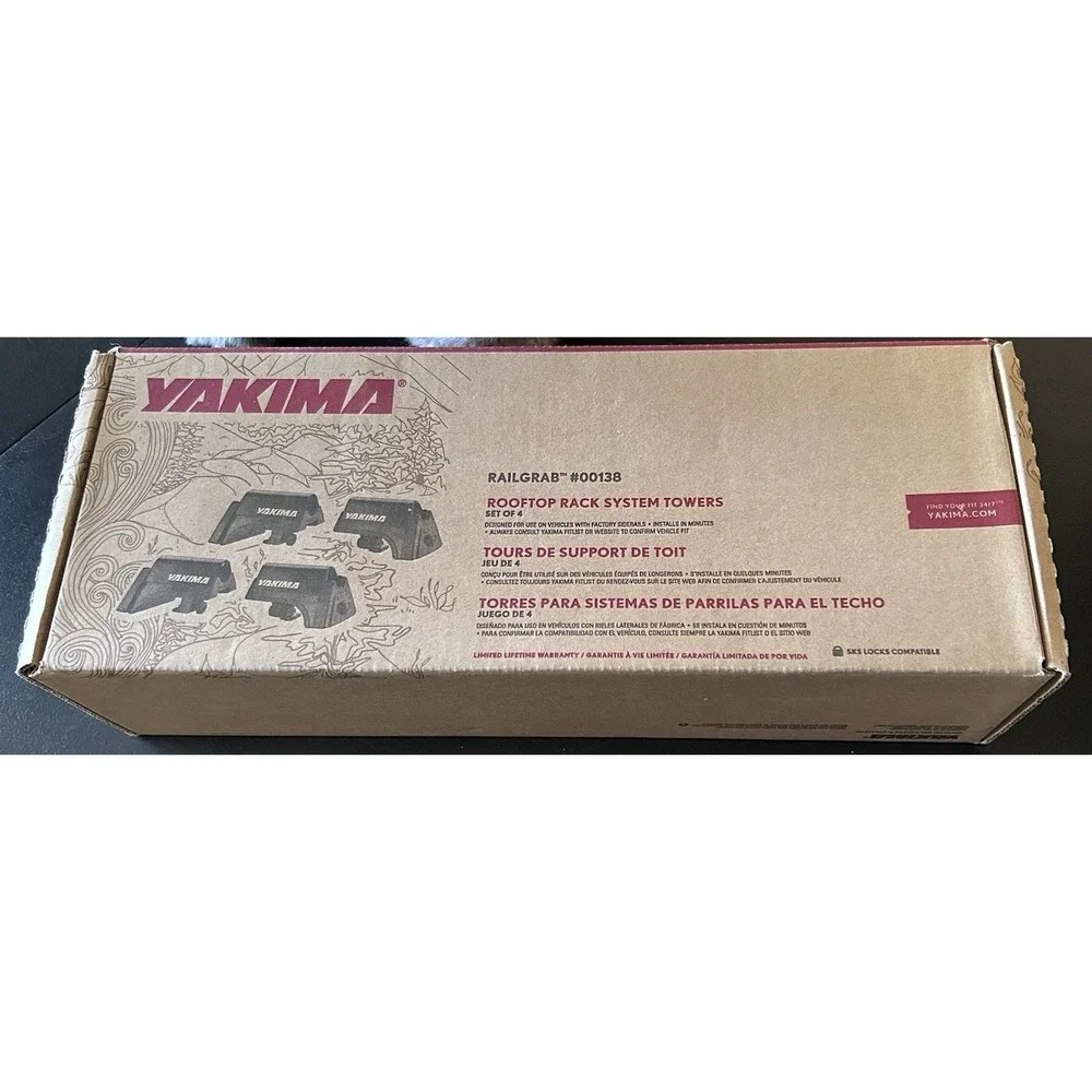 Yakima Set Of 4 Control Roof Towers